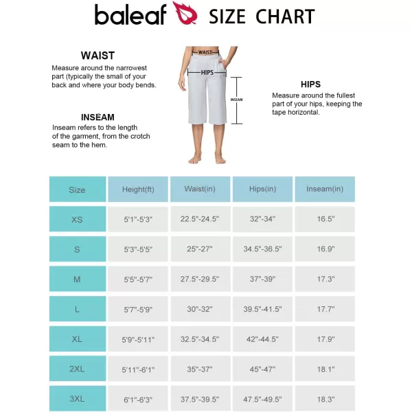 BALEAF Womens Capri Yoga Pants 1517 Cotton Drawstring Workout Sweatpants Lounge Casual Summer Bermuda Pants with PocketsLight Grey