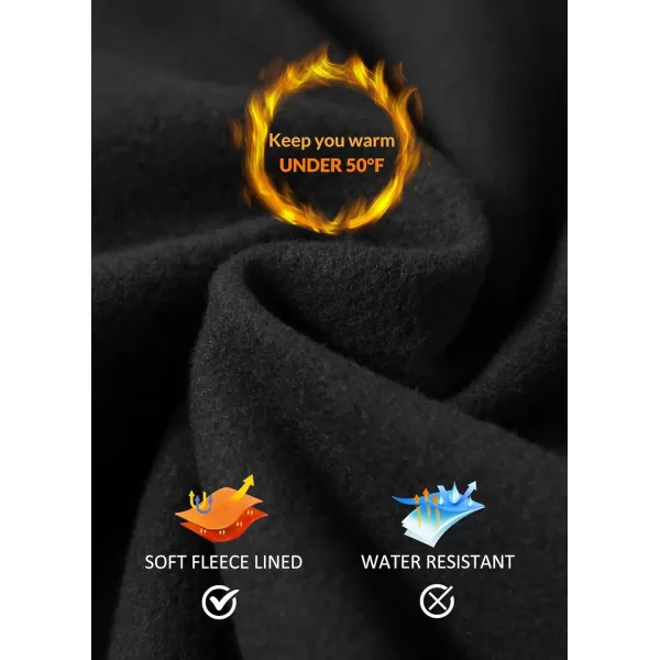 BALEAF Womens Fleece Lined Leggings Thermal Warm Winter Tights High Waisted Yoga Pants Cold Weather with PocketsBlackwhite