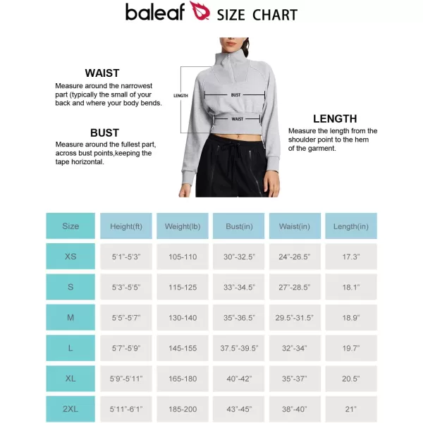 BALEAF Womens Half Zip Cropped Sweatshirt High Neck Long Sleeve Crop Pullover Athletic Ribbed Corset Hems CozyLight Grey