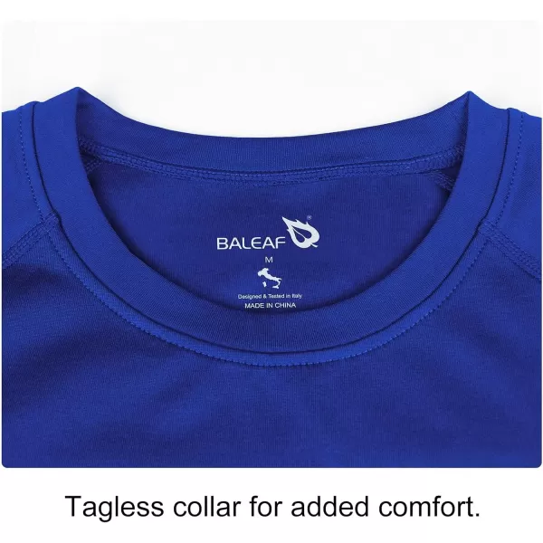 BALEAF Boys Long Sleeve Shirts Youth Compression Undershirts Kids Baseball Football Baselayer Cold Gear Quick DryRoyal Blue