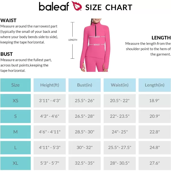 BALEAF Girls Fleece Long Sleeve Shirts Fall Jacket Half Zip Sweatshirts Horse Riding Camping Thermal Coat Kids02pink