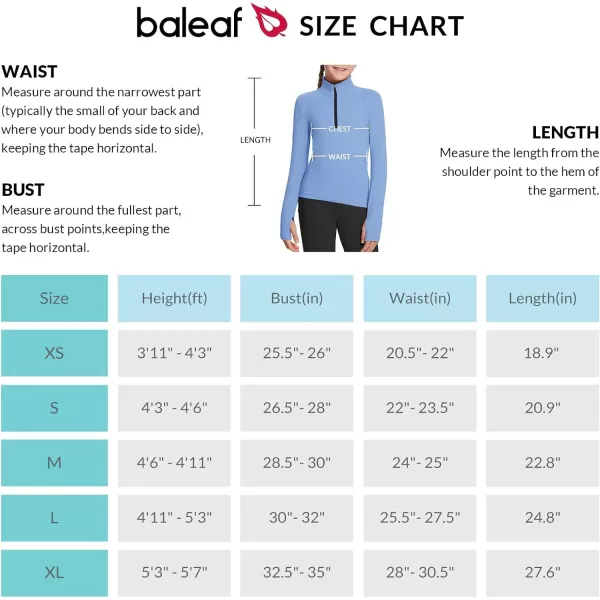 BALEAF Girls Fleece Long Sleeve Shirts Fall Jacket Half Zip Sweatshirts Horse Riding Camping Thermal Coat Kids04blue