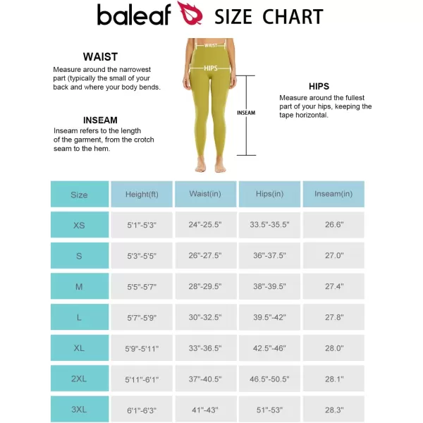 BALEAF Leggings for Women with Pockets Tummy Control Compression Workout Athletic Running High Waisted Yoga PantsGreen27