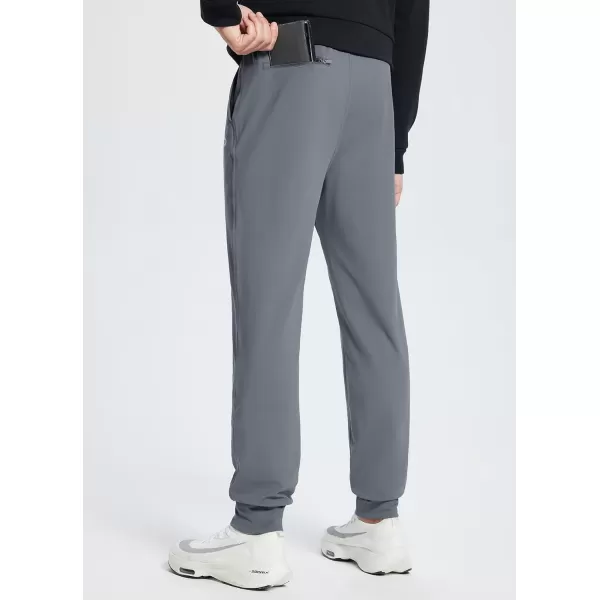 BALEAF Mens 2730 Cotton Sweatpants Sports Running Hiking Joggers Pants Lightweight Lounge Pocketed Pajamas 78 Length30 Fleece Lined Grey