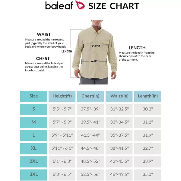 BALEAF Mens Long Sleeve Hiking Shirts Fishing Button Down Lightweight UPF 50 UV Sun Shirt Nylon Quick DryCeladon