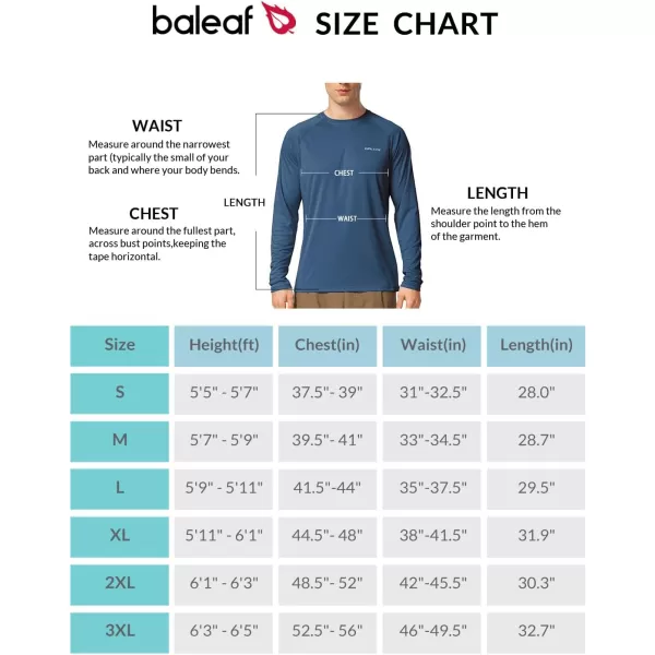 BALEAF Mens Sun Protection Shirts UV SPF UPF 50 Long Sleeve Rash Guard Fishing Running Quick Dry Lightweight01bluish Violet