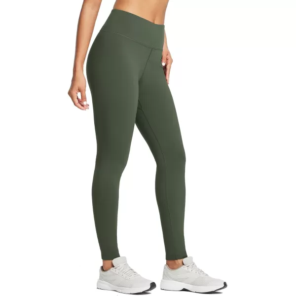 BALEAF Womens Fleece Lined Leggings Water Resistant Thermal Winter Warm Tights High Waisted with Pockets Running GearGreenone Pocket27