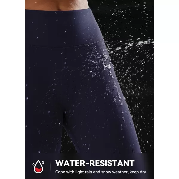 BALEAF Womens Fleece Lined Leggings Water Resistant Thermal Winter Warm Tights High Waisted with Pockets Running GearNavyone Pocket27