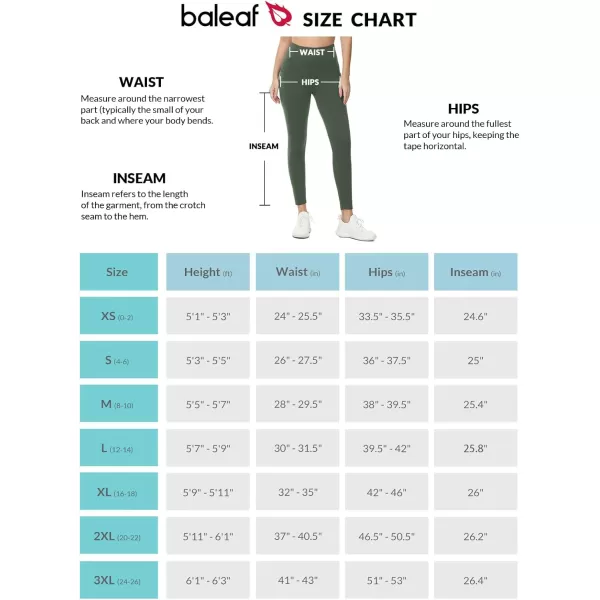 BALEAF Womens Fleece Lined Leggings Water Resistant Thermal Winter Warm Tights High Waisted with Pockets Running GearPetite25green