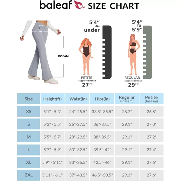 BALEAF Womens Fleece Lined Pants Winter Thermal Water Resistant Crossover Flare Leggings Warm Bootcut Hiking OutdoorFrost Gray