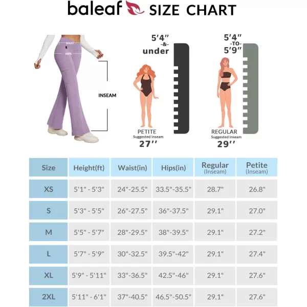 BALEAF Womens Fleece Lined Pants Winter Thermal Water Resistant Crossover Flare Leggings Warm Bootcut Hiking OutdoorGrape