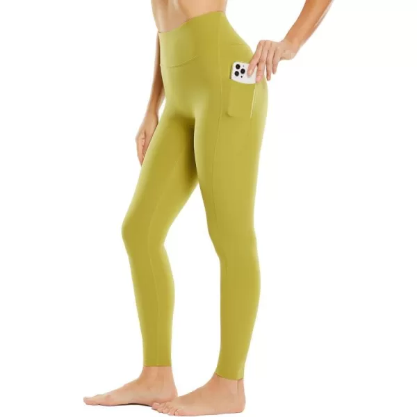 BALEAF Leggings for Women with Pockets Tummy Control Compression Workout Athletic Running High Waisted Yoga PantsGreen27