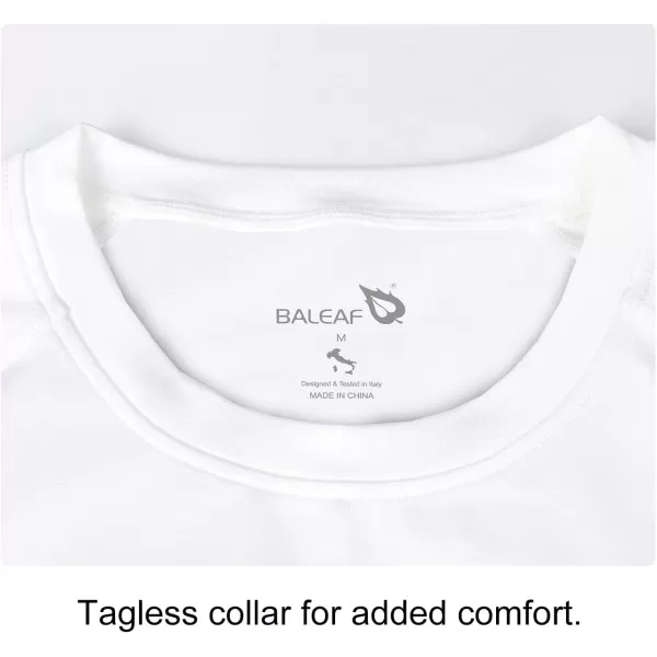 BALEAF Boys Compression Shirt Long Sleeve Youth Undershirts Kids Football Baseball Baselayer Cold Gear Quick DryWhite