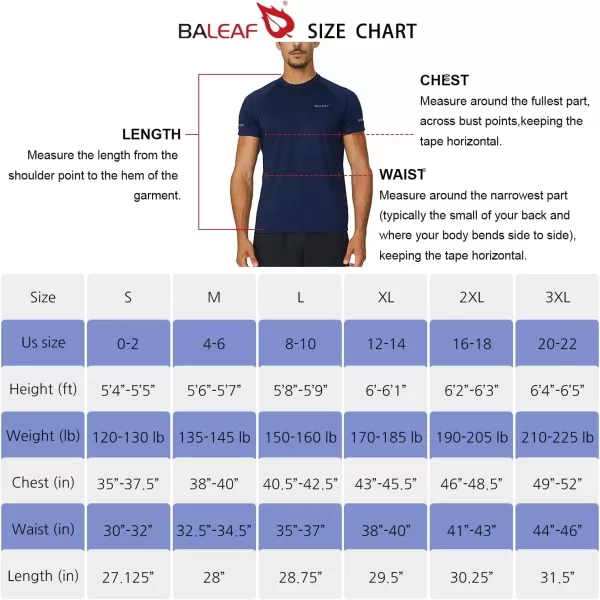 BALEAF Mens Running Workout Shirts Short Sleeve Athletic TShirt Quick DryA011blackish Green