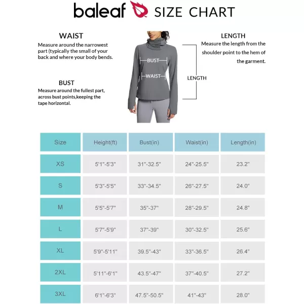 BALEAF Thermal Long Sleeve Women Shirts Winter Clothes Cowl Neck Warm Fleece Base Layer Tops with Balaclava and ThumbholesLight Grey