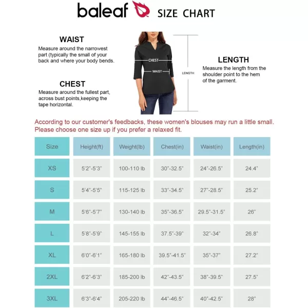 BALEAF Womens Blouse VNeck Tunic Nylon Dressy Tops 34 Sleeve Shirts Casual Regular FitBALEAF Womens Blouse VNeck Tunic Nylon Dressy Tops 34 Sleeve Shirts Casual Regular Fit