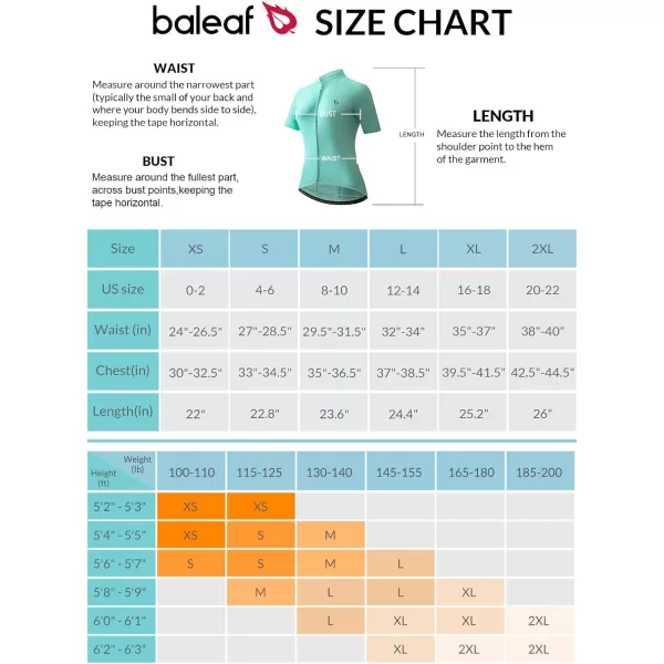 BALEAF Womens Cycling Jersey Short Sleeve Bike Shirts with Pockets Bicycle Biking Tops Breathable SummerBluish Green