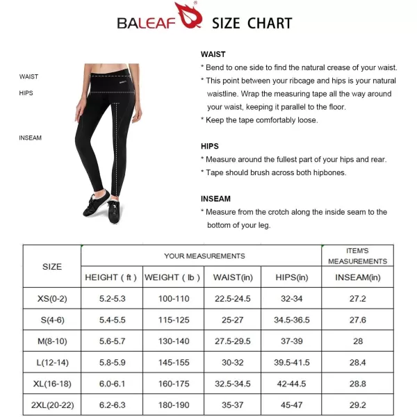 BALEAF Womens Fleece Lined Leggings Cold Weather Snow Pants Running Cycling Tights Winter Thermal Hiking Pants02grey Line