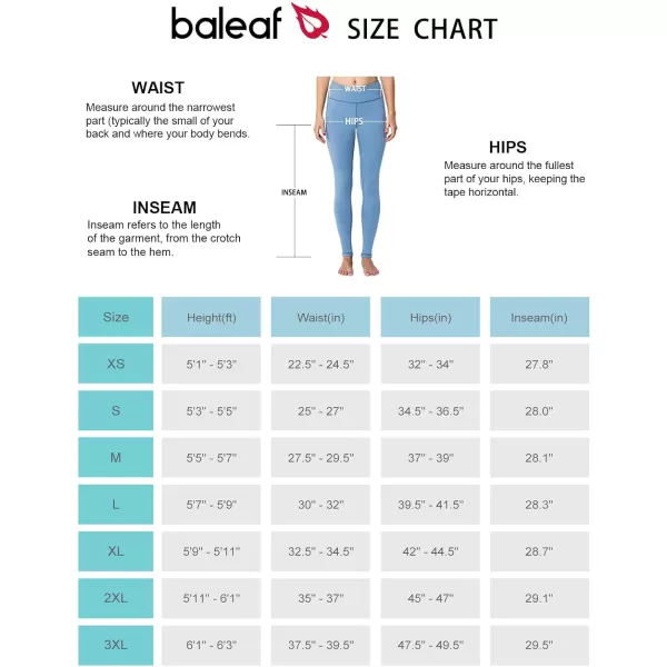 BALEAF Womens Fleece Lined Leggings Thermal Warm Winter Tights High Waisted Yoga Pants Cold Weather with Pockets1 Pocket Light Blue