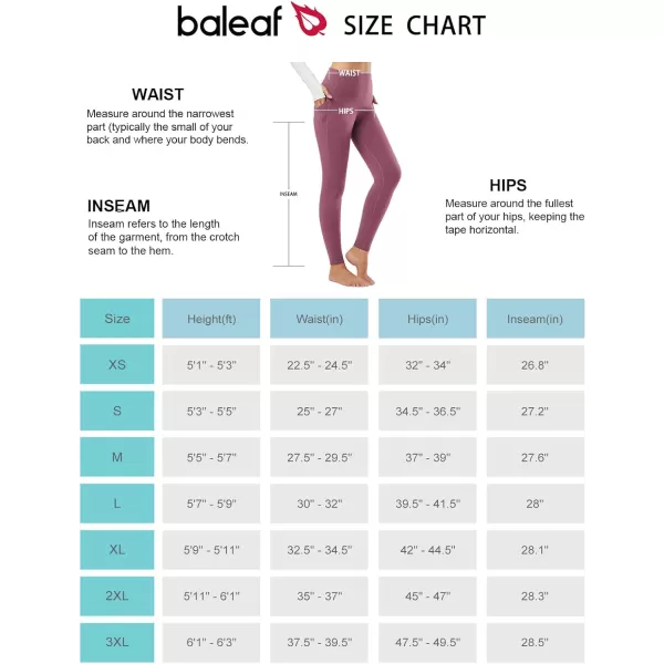 BALEAF Womens Fleece Lined Leggings Thermal Warm Winter Tights High Waisted Yoga Pants Cold Weather with Pockets3 Pockets Dusty Rose