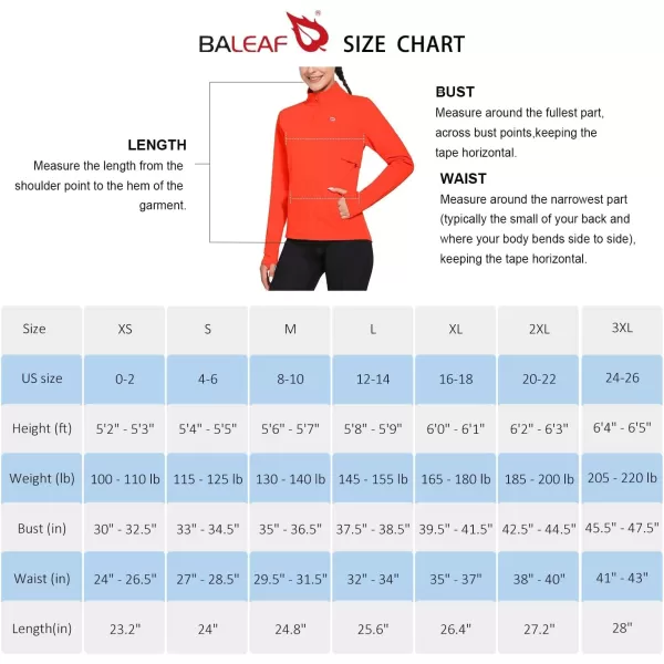 BALEAF Womens Fleece Running Jacket Water Resistant Full Zip Winter Cold Weather Gear Thermal Cycling Workout JacketsOrange