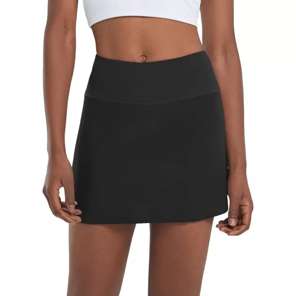 BALEAF Womens Pleated Tennis Skirts High Waisted Lightweight Athletic Golf Skorts Skirts with Shorts PocketsBlack