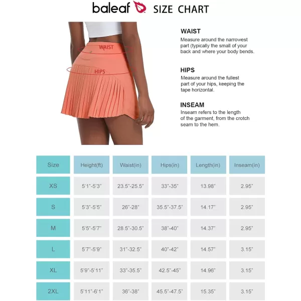 BALEAF Womens Pleated Tennis Skirts High Waisted Lightweight Athletic Golf Skorts Skirts with Shorts PocketsScorched Red Coral