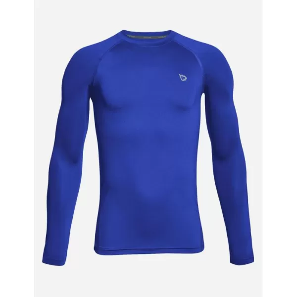 BALEAF Boys Compression Shirt Long Sleeve Youth Undershirts Kids Football Baseball Baselayer Cold Gear Quick DryRoyal Blue