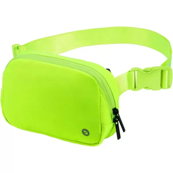 BALEAF Unisex Belt Bag Crossbody Bag Neon Everywhere Waist Fanny Packs Adjustable Strap for Hiking Running GreenFluorescent Green