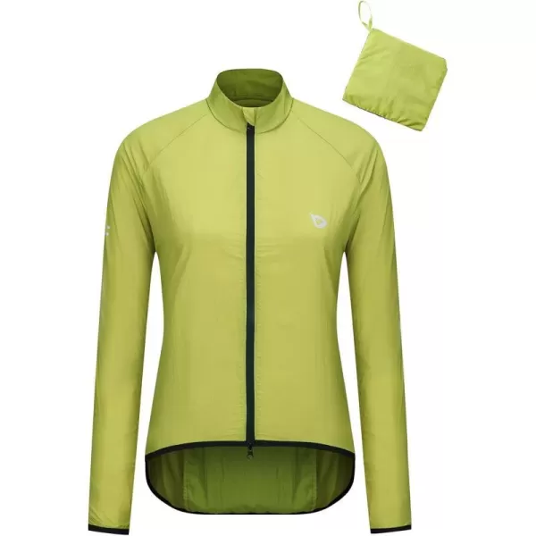 BALEAF Womens Cycling Jacket Lightweight UPF40 WindBreaker Water Resistant Full Zip Long Sleeve Running Hiking01green