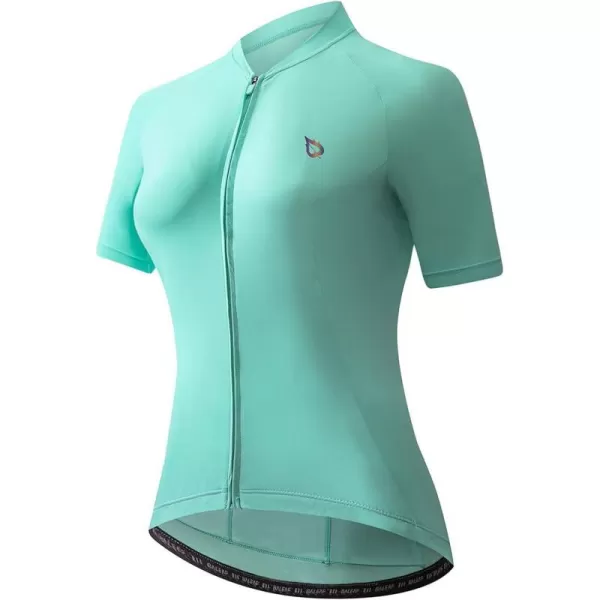 BALEAF Womens Cycling Jersey Short Sleeve Bike Shirts with Pockets Bicycle Biking Tops Breathable SummerBluish Green