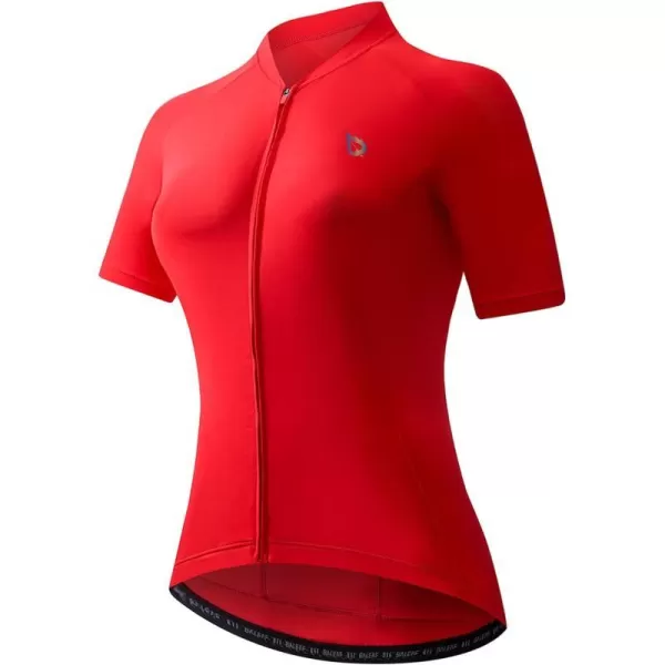 BALEAF Womens Cycling Jersey Short Sleeve Bike Shirts with Pockets Bicycle Biking Tops Breathable SummerRed