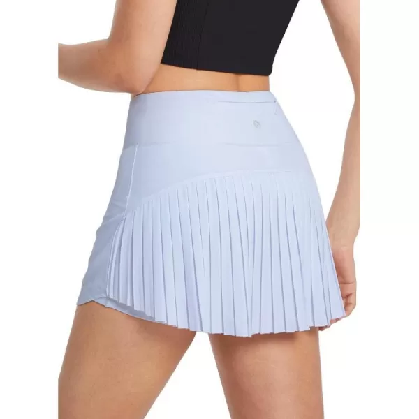 BALEAF Womens Pleated Tennis Skirts High Waisted Lightweight Athletic Golf Skorts Skirts with Shorts PocketsSnow Blue