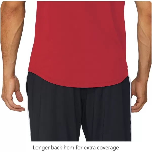 BALEAF Mens Running Workout Shirts Short Sleeve Athletic TShirt Quick DryA006red