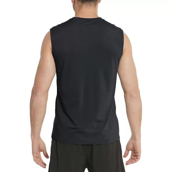 BALEAF Mens Tank Tops Sleeveless Shirts Gym Workout Running Athletic Quick Dry TechBlack