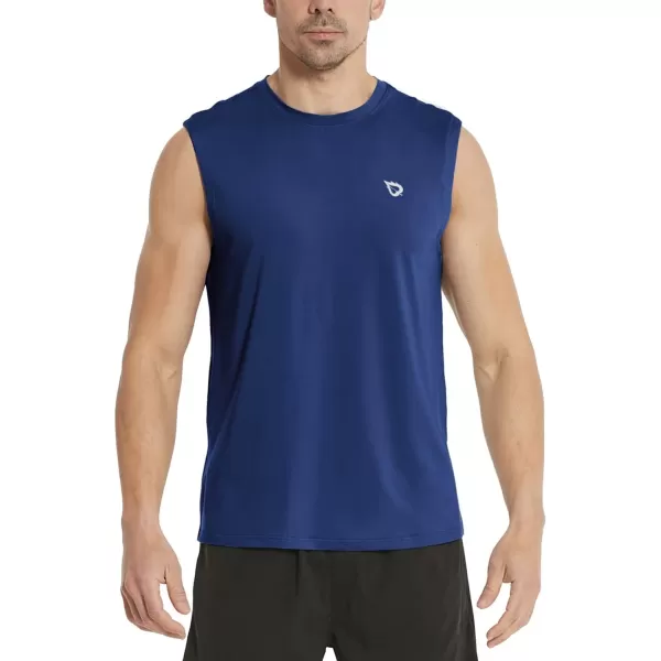 BALEAF Mens Tank Tops Sleeveless Shirts Gym Workout Running Athletic Quick Dry TechNavy