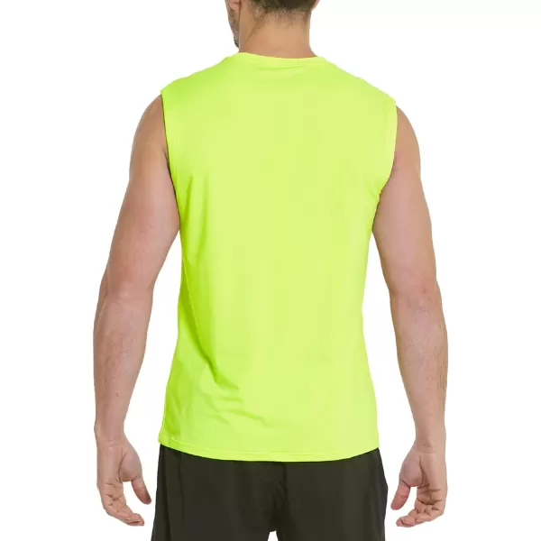 BALEAF Mens Tank Tops Sleeveless Shirts Gym Workout Running Athletic Quick Dry TechNeon Yellow