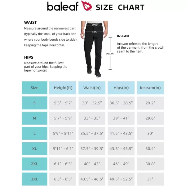 BALEAF Mens Winter Cycling Pants Thermal Mountain Bike Pants Water Resistant Cold Weather Hiking Running Bicycle Outdoor02black