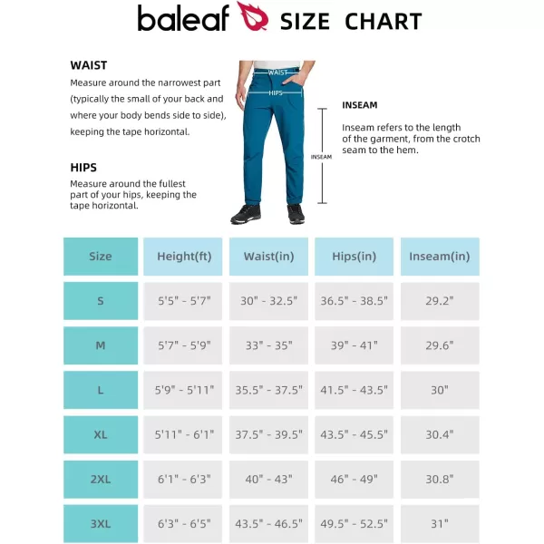 BALEAF Mens Winter Cycling Pants Thermal Mountain Bike Pants Water Resistant Cold Weather Hiking Running Bicycle Outdoor02blue