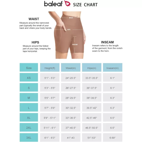 BALEAF Womens 6 High Waisted Swim Shorts UPF 50 Tummy Control Bathing Suit Bottoms Modest Tankini Swimsuits Board ShortsBrown