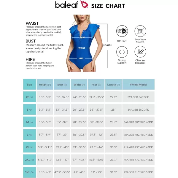 BALEAF Womens Button Up Full Back Swimsuits One Piece Long Torso Padded Push Up Bathing Suits Built in BraStyle 02navy