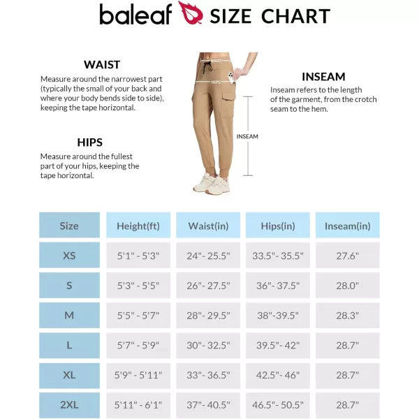 BALEAF Womens Fleece Lined Jogger Pants Hiking Water Resistant Thermal High Waist Cargo Pockets Travel WinterDark Khaki