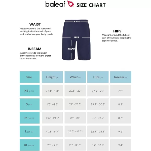 BALEAF Boys Swim Jammers Lycra Youth Square Leg Swimming Shorts Athletic Competitive SwimsuitDark Blue