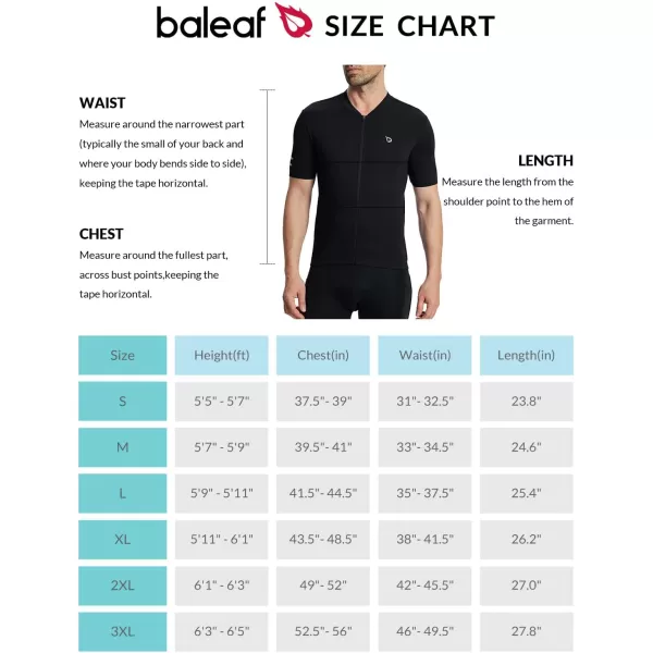 BALEAF Cycling Jersey Men Short Sleeve Bike Biking Shirts Quick Dry MTB Bicycle Top w Pockets UPF5003black