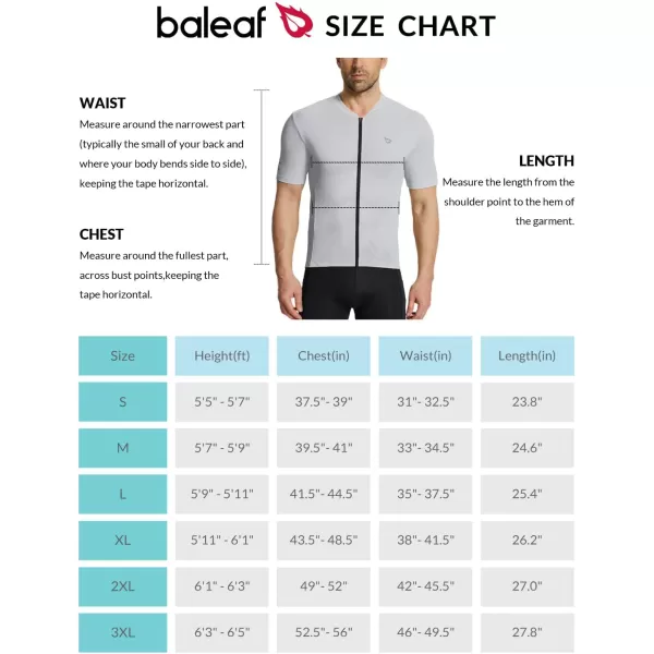 BALEAF Cycling Jersey Men Short Sleeve Bike Biking Shirts Quick Dry MTB Bicycle Top w Pockets UPF5006gray