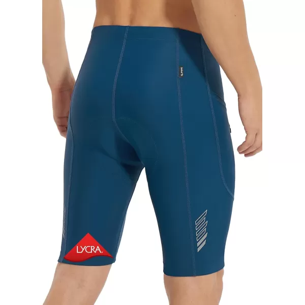 BALEAF Lycra Cycling Shorts Men Padded Bike Shorts Padding Pockets UPF 5002blue