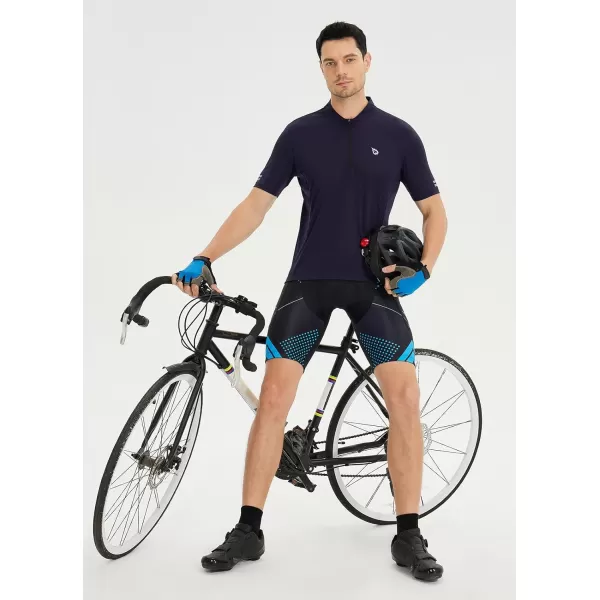 BALEAF Lycra Cycling Shorts Men Padded Bike Shorts Padding Pockets UPF 5002blue