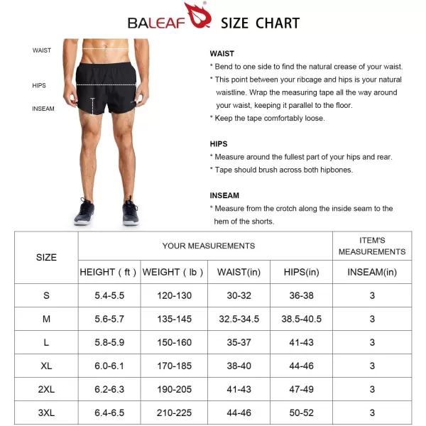 BALEAF Mens 3 Running Shorts Gym Quick Dry Athletic Workout Pocket Lightweight Brief01army Green