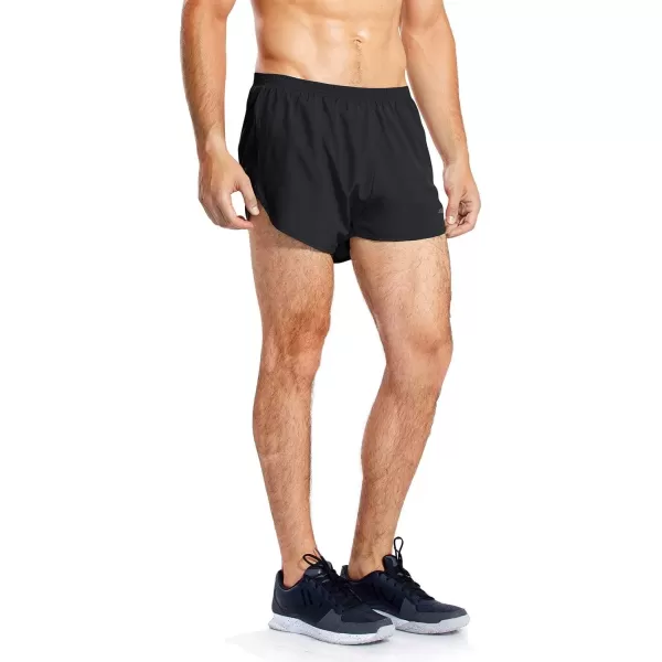 BALEAF Mens 3 Running Shorts Gym Quick Dry Athletic Workout Pocket Lightweight Brief01black