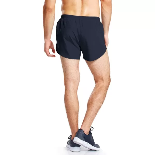 BALEAF Mens 3 Running Shorts Gym Quick Dry Athletic Workout Pocket Lightweight Brief01navy